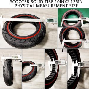 Aloskart Reservebanden, scooterbanden, 10 x 2,125, E-scooter, massief rubberen banden, 10 inch, scooter Honeycomb banden voor Ninebot F30, F40, S2 Max S3 Max, Soflow So6, elektrische scooter, solide banden voor Xiaomi M365 1S Pro